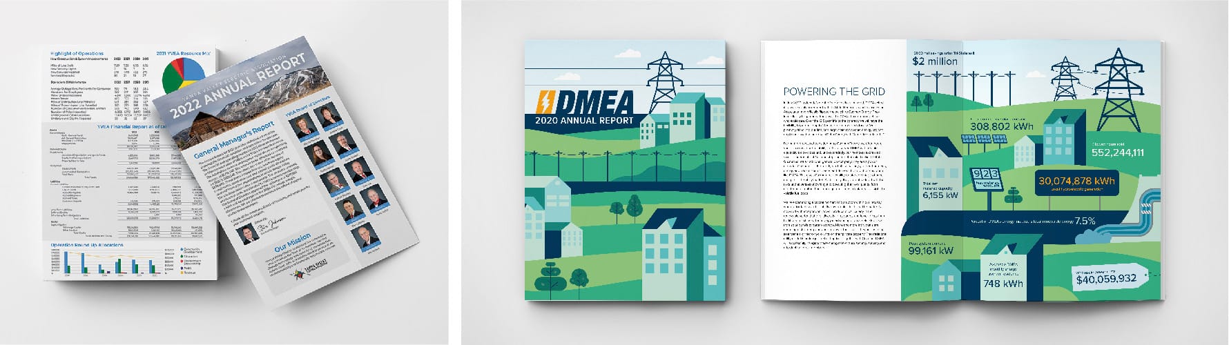 Co-op annual report graphic design image