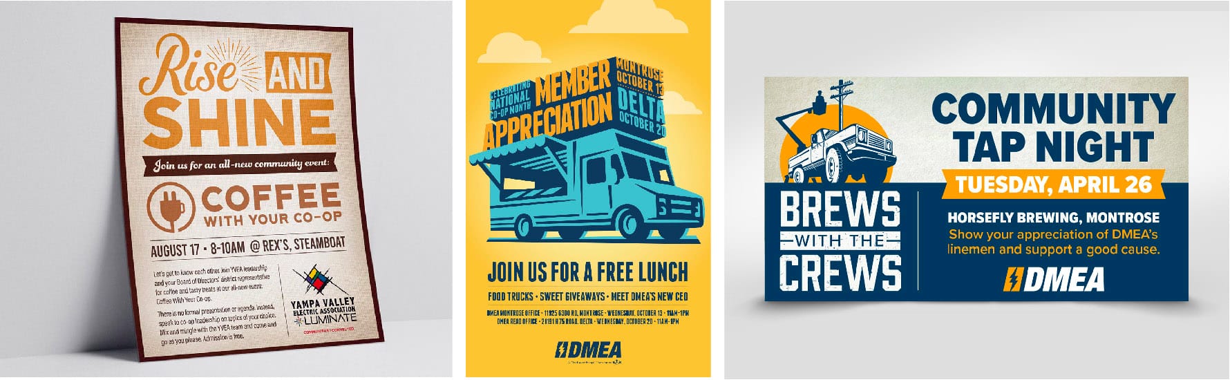 community events the marketing department does for electric cooperatives