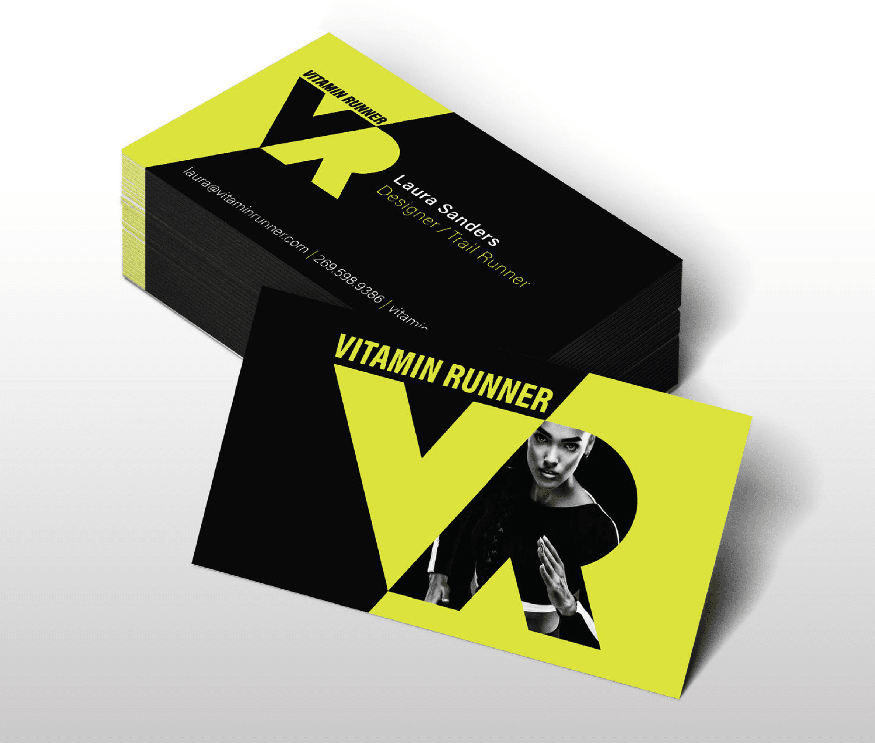 Vitamin Runner business card design