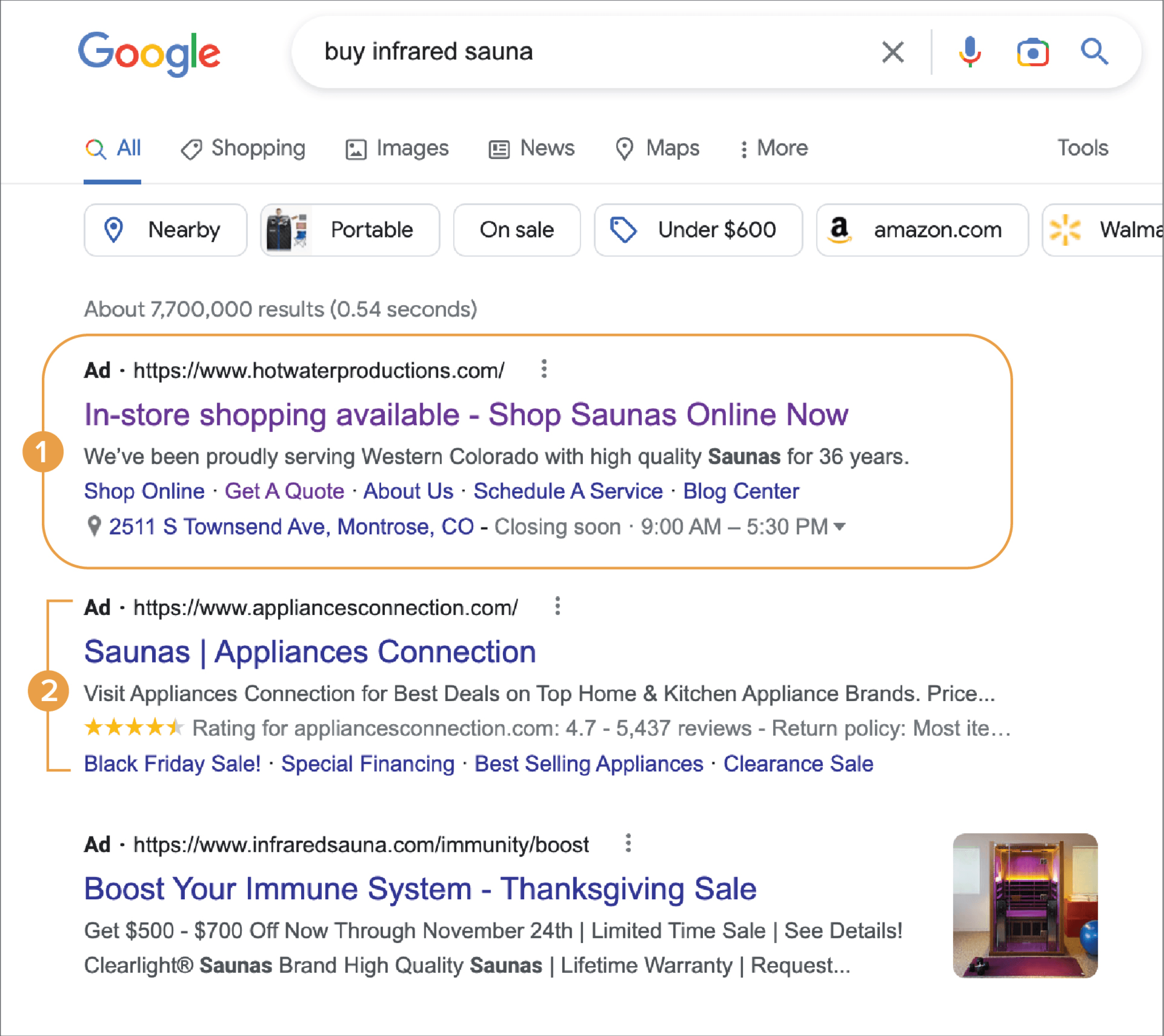 SEM results Hot Water Productions