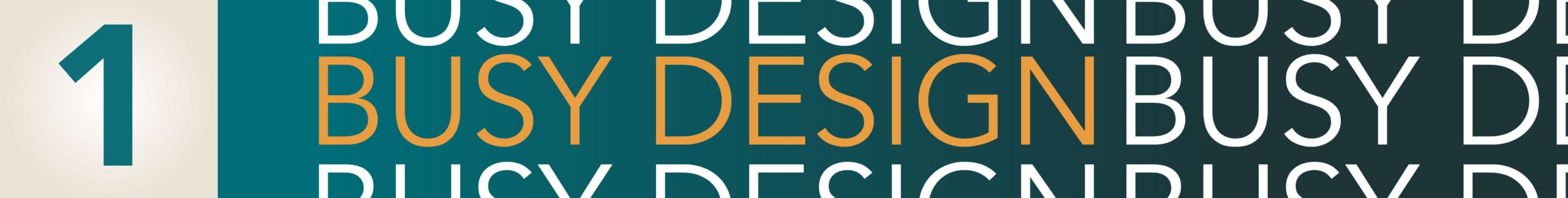 Busy design - graphic design mistakes