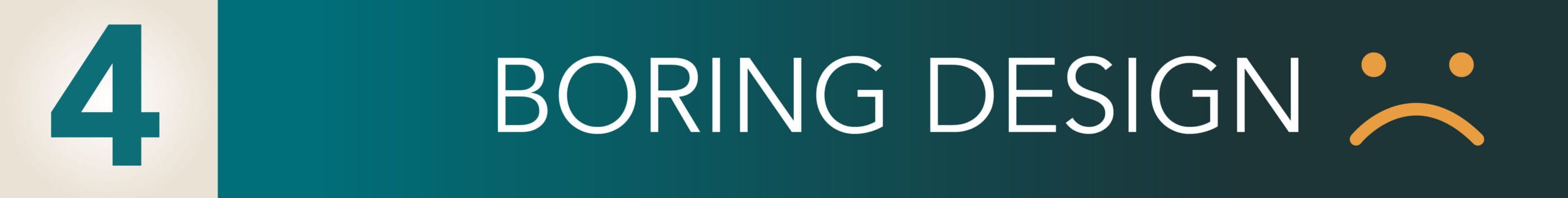 Boring design - graphic design mistakes