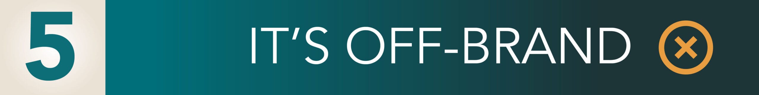 Off-brand - graphic design mistakes