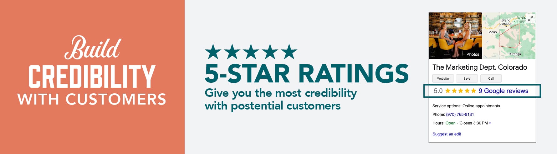 Get five-star reviews with a Google Business Profile
