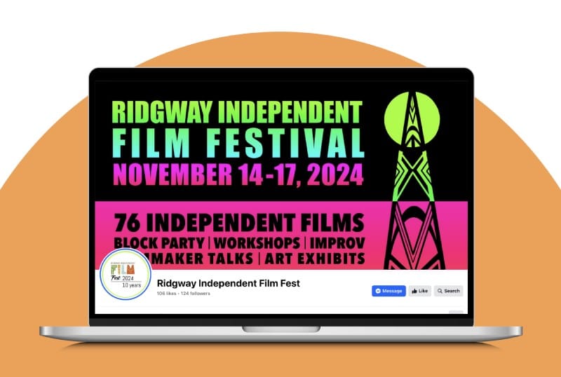 Group 144 Ridgway International Film Festival social media