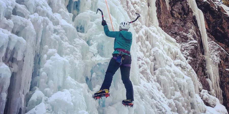 Rebecca Slyder Ice climbing Rebecca Slyder Ice climbing