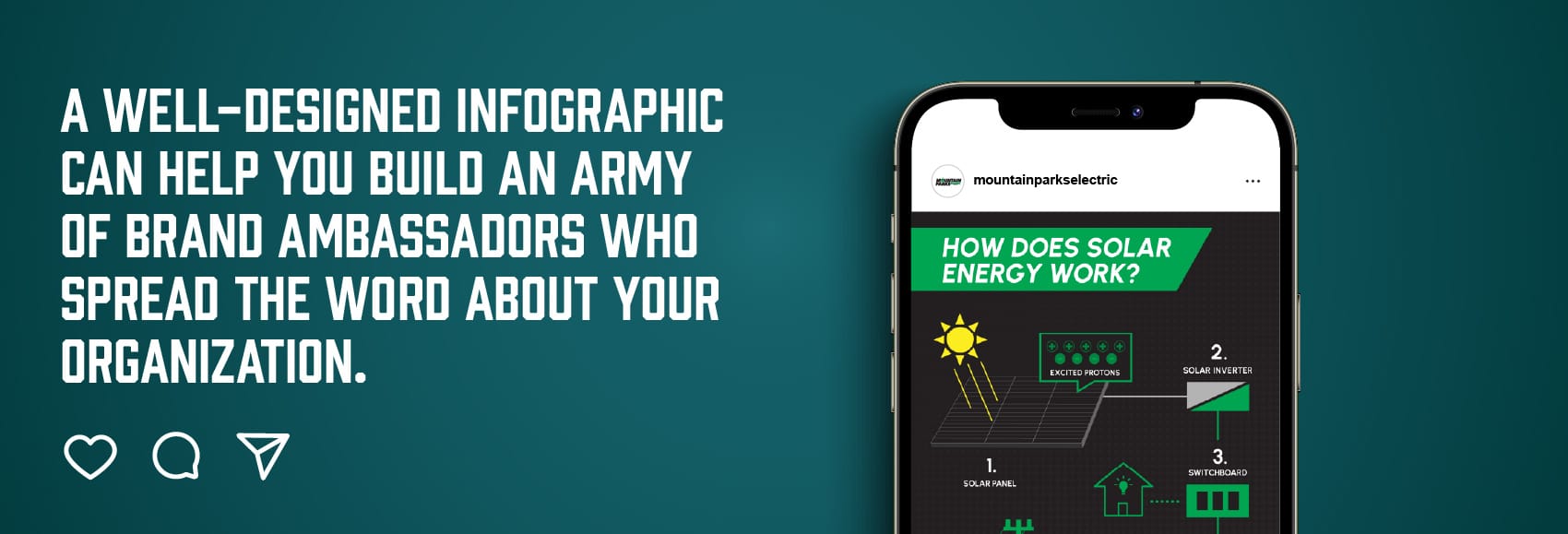 Infographics can create brand ambassadors